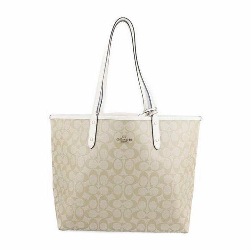 超美品 COACH コーチ シグネチャー F36658 トートバッグ PVC レザー