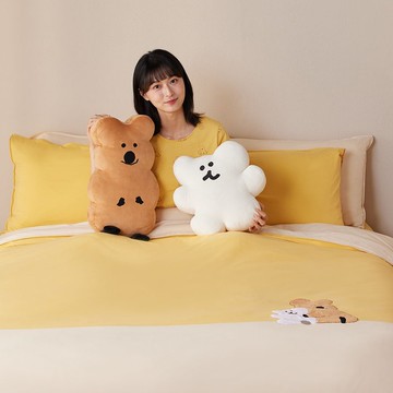 DINOTAENG | QUOKKA & BOBO 被套+枕套組-盛夏黃