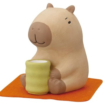 限量新上市【家寵LOVEHOME】 LOVEHOME 可愛陶瓷擴香器 擴香石 喝茶動物系列 - 水豚君 (贈送精油10ml)