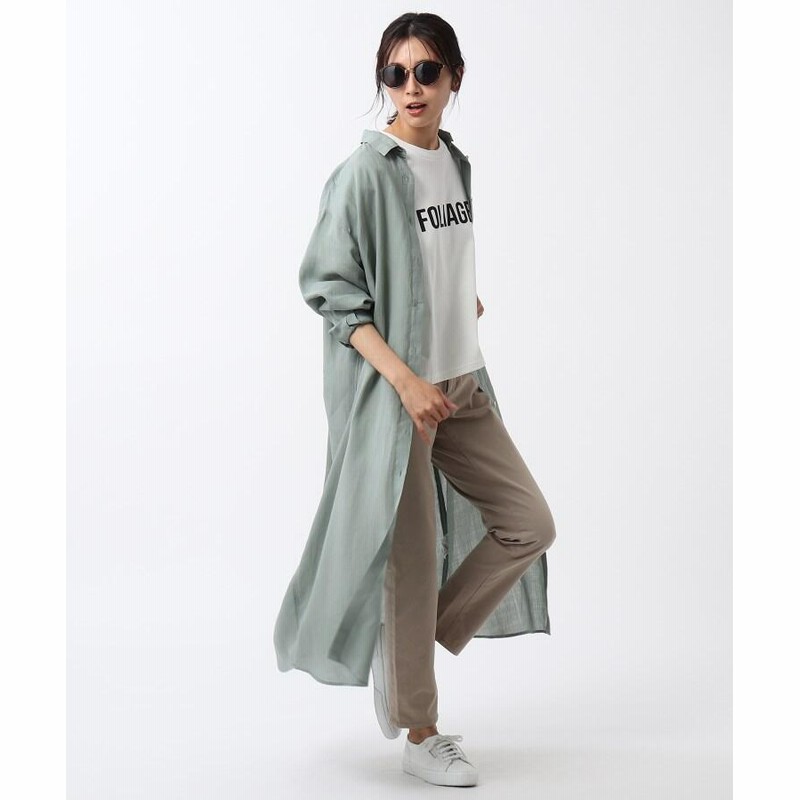 Untitled ふんわり 麻シャツワンピース 153 523 通販 Lineポイント最大get Lineショッピング