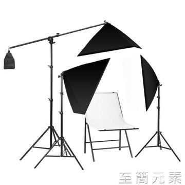 155瓦LED補光燈三燈摺疊靜物臺柔光攝影燈套裝拍攝燈箱攝影棚小型拍照道具照相設 【年終特惠】