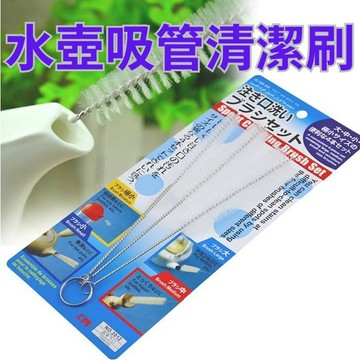 水壺清潔刷 吸管刷 壺嘴刷 奶瓶刷 細縫刷 清潔刷組 4件組 多功能縫隙刷 保溫瓶刷 杯蓋清潔刷