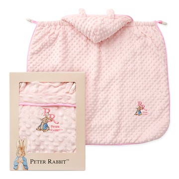 奇哥 - 夢境比得兔豆趣多功能披風禮盒 78x62x帽高20cm(3色選擇 寶寶新生兒禮 滿月禮 彌月禮)-粉色