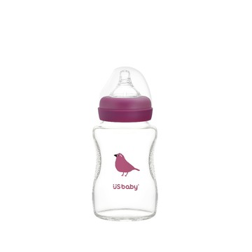 優生 真母感玻璃奶瓶 - 寬口徑 240ml (朱雀 )