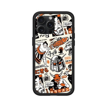 iPhone 15 Pro Max Mod NX 黑 - Paiheme Studio - Black Orange Mix