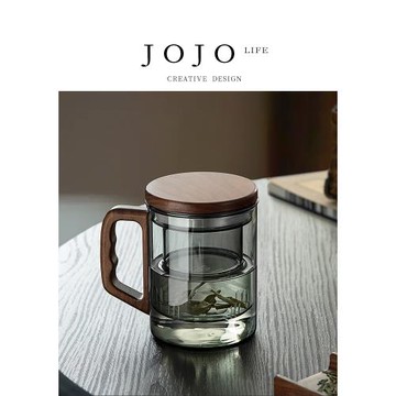 JOJO'S L. PD·Wood·杯具家用玻璃泡茶杯子日式綠茶茶道杯 |木語