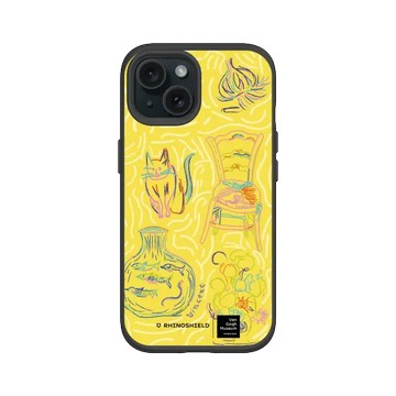 iPhone 15 SolidSuit 黑 - Van Gogh Museum - 現代素描 - 圖案