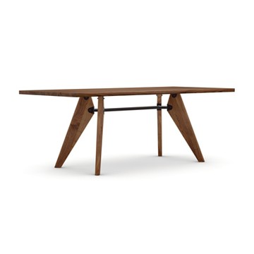 Table S.A.M. Bois 餐桌／工作桌（胡桃木、200 公分）