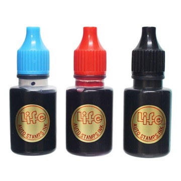 LIFE 徠福 原子印油 NO-100自動印章補充液/一瓶入(定35) 12cc 連續印章補充印油 MIT製【APP滿額下單4%點數(單一帳號最高1000點)】7/31止