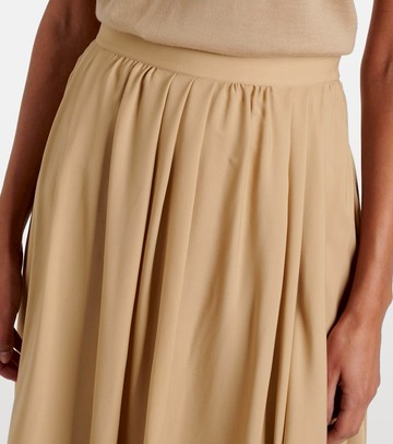 Ralph Lauren Collection Kynlee pleated silk georgette midi skirt