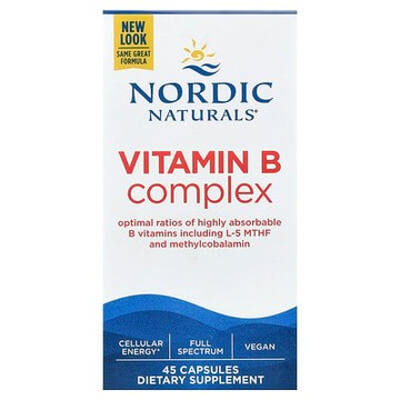 Nordic Naturals, 維生素 B 複合物，45 粒膠囊
