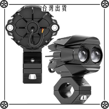 摩托車射燈改裝led超亮外置激光爆閃大燈電動車燈防水遠近光射燈 可開發票✔Car Supplies 🚗臺灣出貨🚗