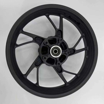 統編發票 公路賽H2諾碼摩托車跑車雙碟剎17寸鋁合金輪轂鋼圈輪胎適用Y2機車 機車輪轂 機車輪框 摩托車輪轂 電動車輪轂