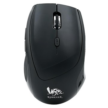 RONEVER 2.4GHz 無線靜音光學滑鼠 53g  SYS168  黑色
