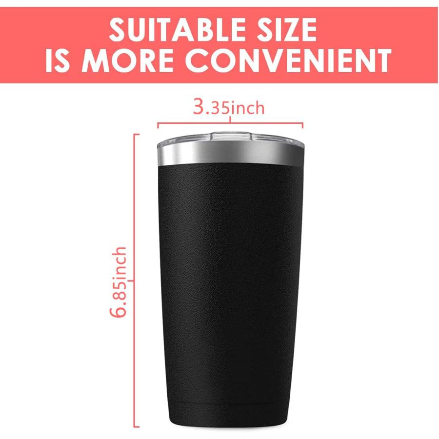 Deitybless Pack 20oz Tumbler Vacuum Insulated Travel Mug with  並行輸入品