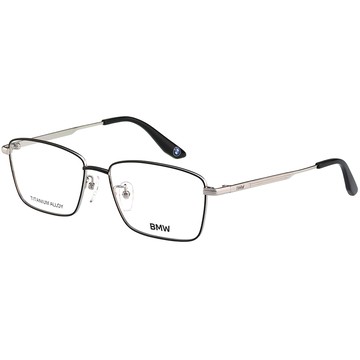 BMW 純鈦 光學眼鏡(黑配銀色)BW5091H