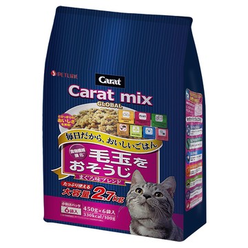 Carat 克拉 毛玉綜合貓糧 化毛配方  1個  2.7kg  玉米