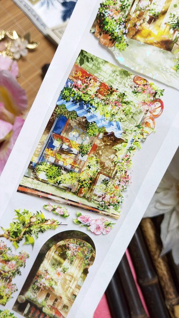 光語花屋 PET 紙膠帶 貝殼光 5米卷