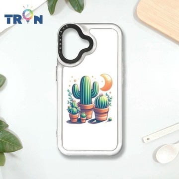 TRON IPHONE 16 月亮仙人掌集合 MAGSAFE 磁吸 防摔 太空殼 透黑 手機殼