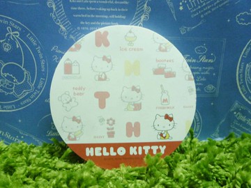 【震撼精品百貨】Hello Kitty 凱蒂貓 造型便條紙-圓形造型底部磁鐵功能【共1款】 震撼日式精品百貨