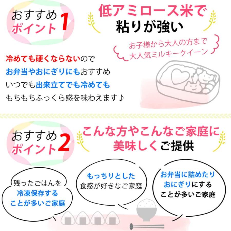 新米 無洗米 福井県産ミルキークイーン 白米 令和5年産 (20kg)