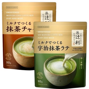 #悠西將# 日本 片岡物產 辻利  宇治抹茶粉 抹茶奶茶 抹茶牛乳 抹茶拿鐵粉 80g 片岡