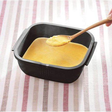 黑色 GOURLAB plus烹調盒 小 加熱盒 微波烹飪盒 微波爐用 收納冷藏盒 水波爐 保鮮盒