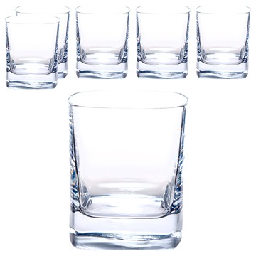 Luigi Bormioli 無鉛水晶雕刻威士忌杯 380ml  直徑80 x 96mm  6個