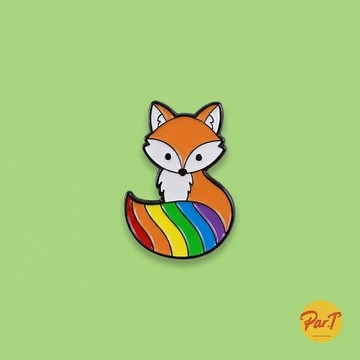 PAR.T ｜ 狐狸彩虹尾徽章