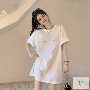【XL-8XL大尺碼】👩大尺码T恤 寬鬆巨顯瘦上衣 純棉短袖t恤潮牌美式胖MM300斤歐貨中長款短袖t恤女夏季新款寬鬆