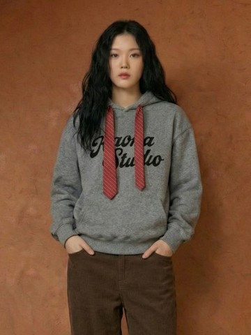 領帶設計帽繩印花帽T