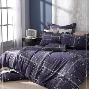 60支精梳棉/台規歐規床包枕套薄被套兩用被套/爵士風華