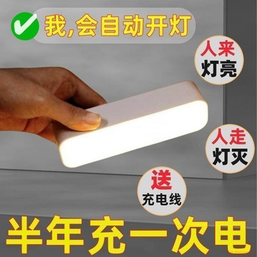 隔日達🌈LED感應小夜燈 磁吸感應燈 床頭燈 櫥櫃燈小夜燈全自動超亮廁所樓道宿舍家用新款人體智能感應燈走廊不插電