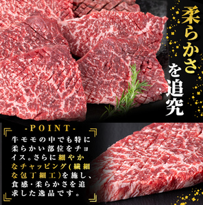 鹿児島県志布志市産(国産交雑種) 横峯牛の赤身ステーキ(600g・6～8枚入り) b0-164