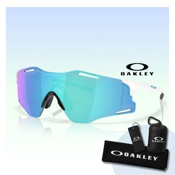 【Oakley】Cybr Zero 運動太陽眼鏡(OO9512D-02 Prizm Sapphire 鏡片)