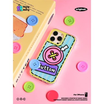 Berrymate原創可愛粗線條iPhone16promax雙層磨砂保護殼蘋果15線條手繪14新款13少女清新現代潮流復古小眾