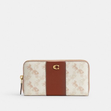 ACCORDION 馬車主題圖案印花拉鍊皮夾