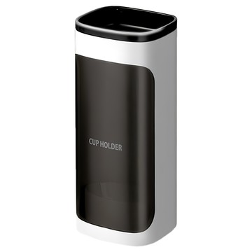 單筒置物取杯器 白色 免釘免鑽附贈背貼  9.5 x 9.5 x 24cm  1個