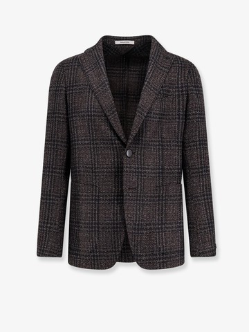 Single-breasted virgin wool blend blazer - TAGLIATORE - gender_Man