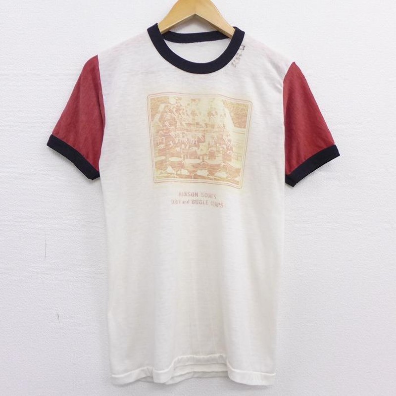 S/古着 半袖 ビンテージ Tシャツ 80s 音楽 MADISON SCOUTS マルチ