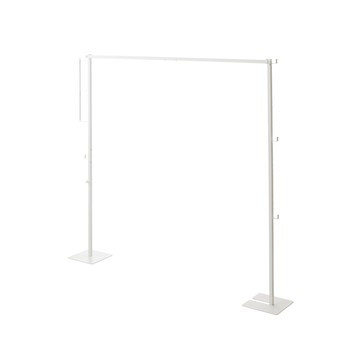 日本【YAMAZAKI】tower摺疊式室內曬衣架(白)