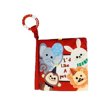 Ocean Baby 互動感知布書 歡樂森林  色彩豐富圖案  超萌立體造型  內置響紙設計  可水洗  激發寶寶視覺聽覺觸覺發展  簡單學英文