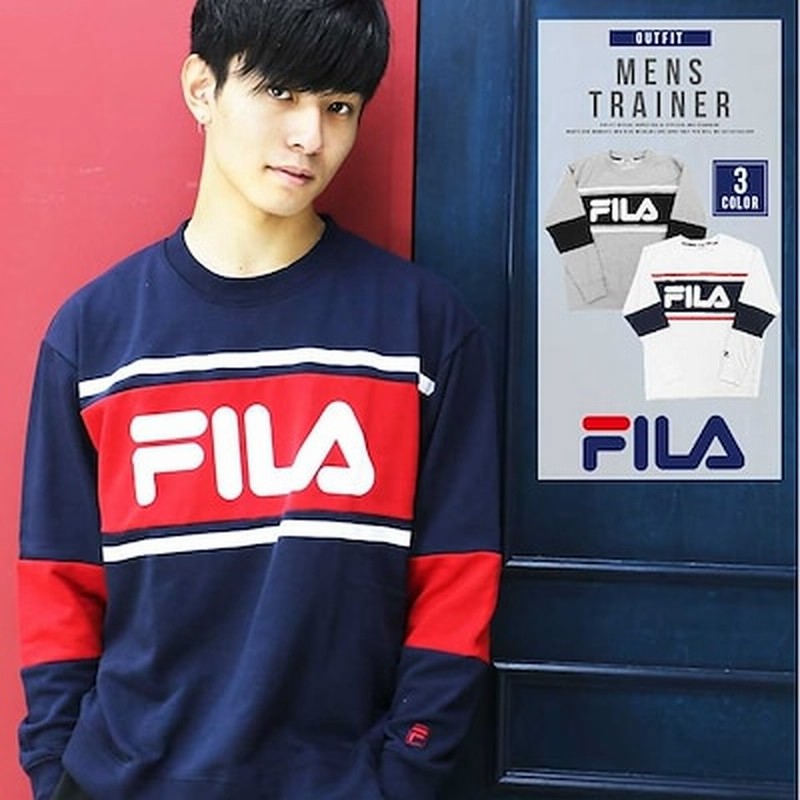 フィラ Fila トレーナー メンズ ブランド スウェット 上 おしゃれ 人気 トップス 長袖 秋 冬 春 白 紺 スエット クルーネック カジュアル 刺繍 ロゴ 部屋着 ルー 通販 Lineポイント最大1 0 Get Lineショッピング