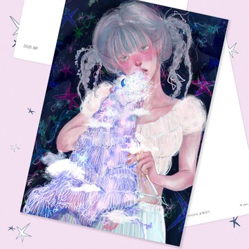 BIF 的創意發想 / 明信片手繪插畫 (YeoRnn) 女孩