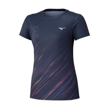 Mizuno 美津濃 短袖上衣 女裝 排汗 反光 煙火 J2MAC75098