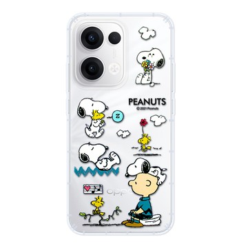 SNOOPY OPPO Reno13 防摔氣墊空壓保護手機殼(小日子)