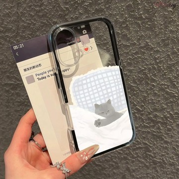 新款17手機殼.睡覺貓貓適用蘋果iphone17/17p/16plus/15/14/13三合一手機殼可愛