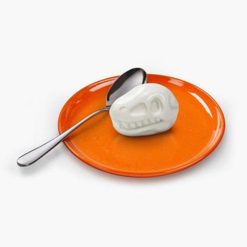 愿一禮物】美國fred 創意恐龍化石造型壓蛋器 食品級雞蛋早餐模具