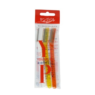 日本shiseido 眉顏修容刀 修眉刀 young-pal 3入組