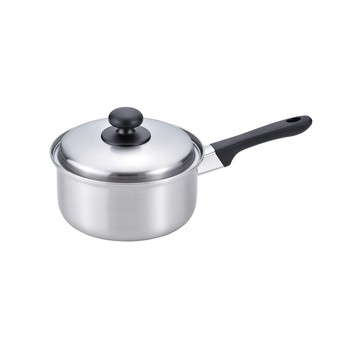 燕三 精鋼系列 不鏽鋼單柄煲連不鏽鋼蓋 18cm
